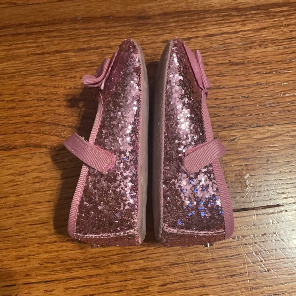 kate spade glitter mary jane crib shoes 4 - Picture 7 of 9